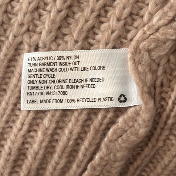 A New Day Mock Turtleneck Pullover Cable Knit Sweater in Pink Size XL NWT - Picture 6 of 6